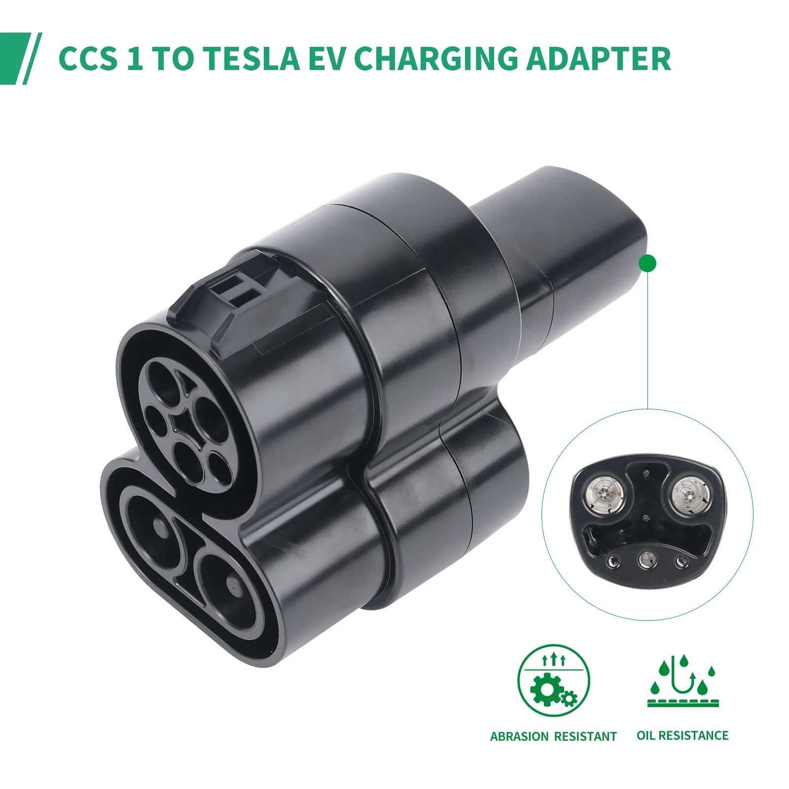 Evse Adapter Ccs1 Naar Tesla Elektrische Auto Ev Oplader Connector Convertor Ccs 1 Naar Tesla Oplaadadapter 250a 500V