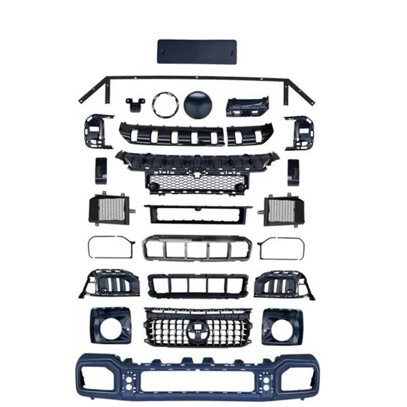 

Black Auto Parts Car Body Conversion Kits for G63-2020 (W463) Style Conversion Kit to Facelift G63-2025 Style