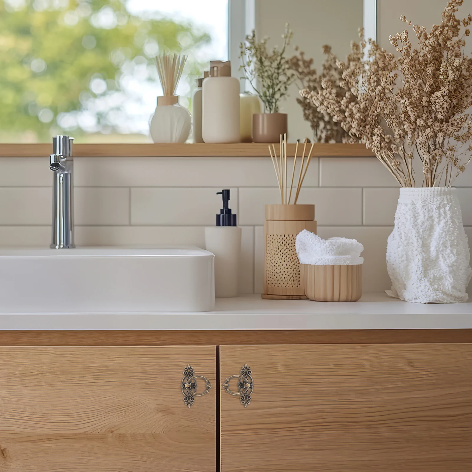 

6pcs Vintage Drawer Pulls Zinc Alloy Drop Bail Handles For Dresser Cupboard Chest Nightstand Retro Furniture Hardware Rustproof