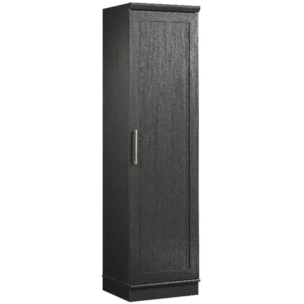 

Raven Oak Finish Single Door Pantry Cabinet with Adjustable Shelves, 70.9 H x 18.8 W x 17.1 D, for Kitchen or Dining Room