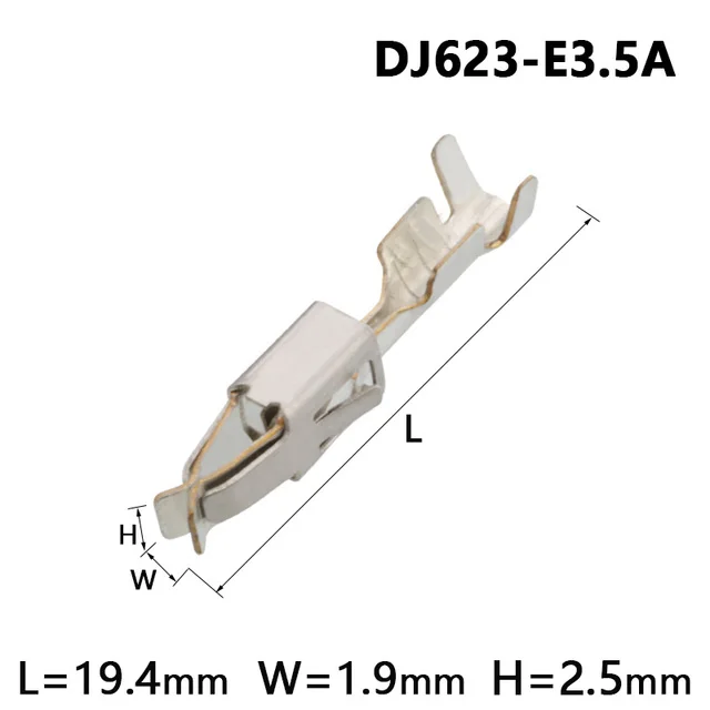 Car Splices Wire Terminal Crimp 3.5mm DJ623-E3.5 Terminal Electrical Auto Connectors Female Terminals 929939-3 964286-1 Plug