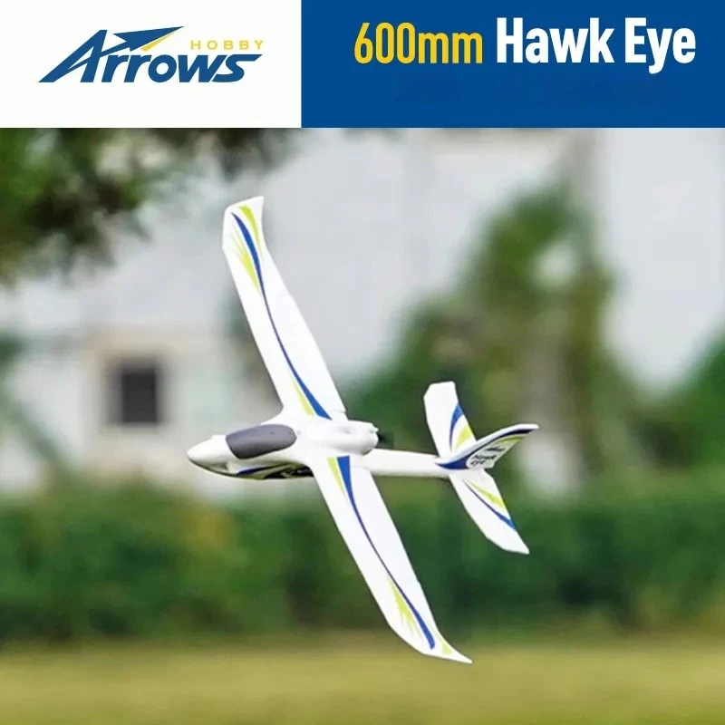 Blue Arrow 600mm Hawk Eye Entry-Level Training Aircraft Hand Thrown Aircraft Belly Landing Remote Control Electric Model Toy