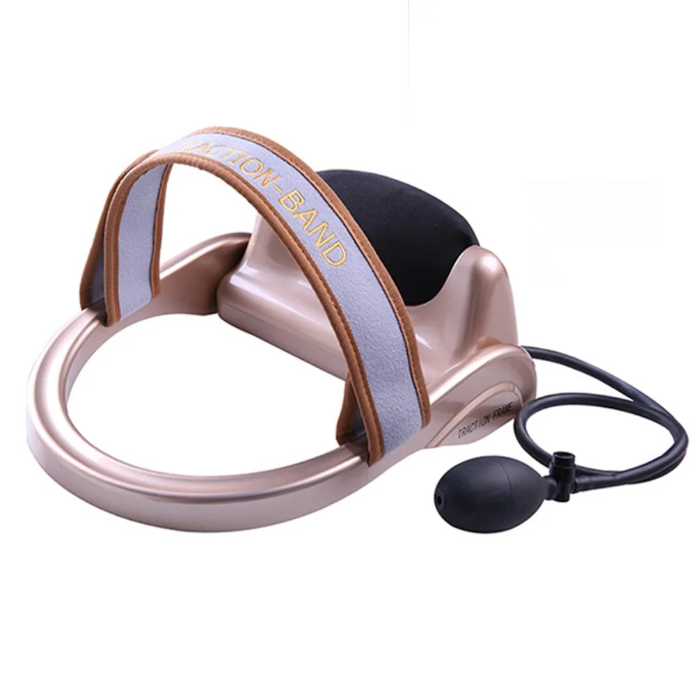 

Relax Filled Air Neck Massager Vertebra Orthopedic Air Compression Cervical Tractor Pillow Muscle Stimulator Massager Squeeze