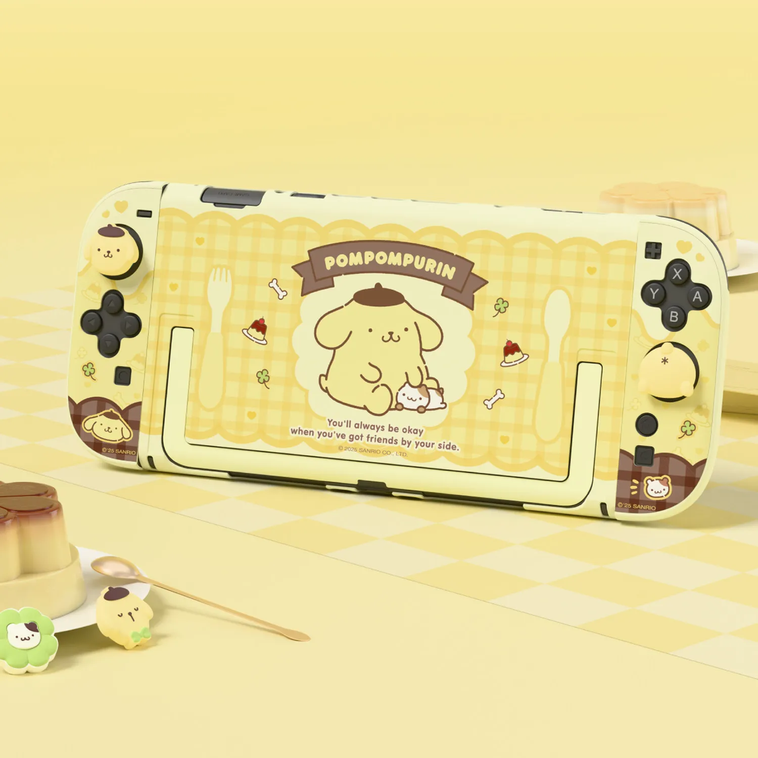 Sanrio For Switch 2 Dockable Protective Case Sanrio Themed Hello Kitty Cinnamoroll Pom Pom Purin Kuromi Joy Con Covers - view 3