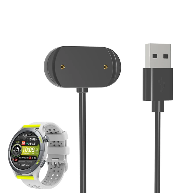 Smartwatch قفص الاتهام شاحن محول USB شحن كابل الطاقة تهمة سلك ل Amazfit الفهد/الفهد برو الساعات الذكية اكسسوارات
