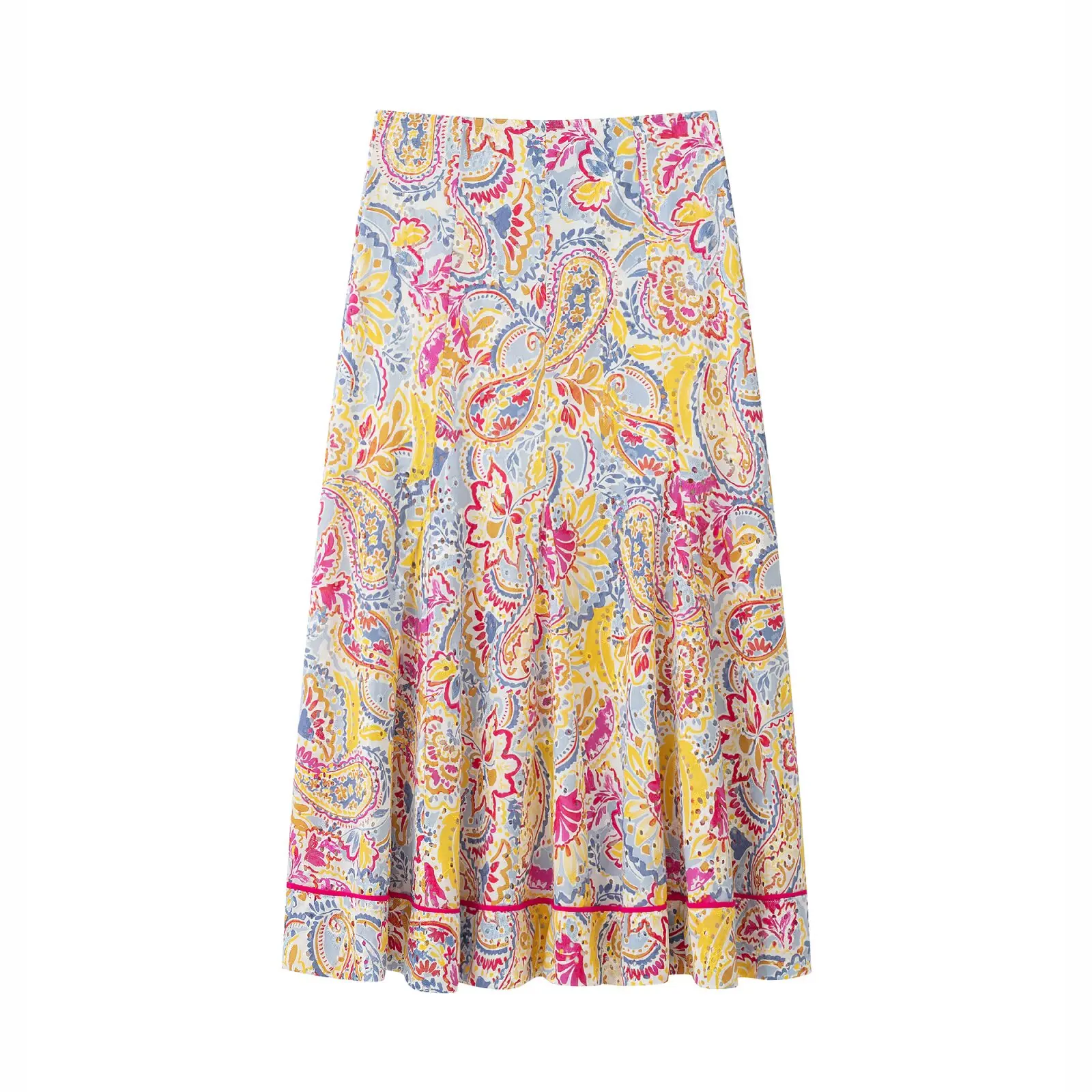 KLKXMYT Elegante Schicke Bedruckte Damen-Sets Kurze Oberteile Hochgeschnittene Midi-Röcke Mode 2026 Sommer Street-Style Urlaubs-Look Damenanzüge – Detail 12