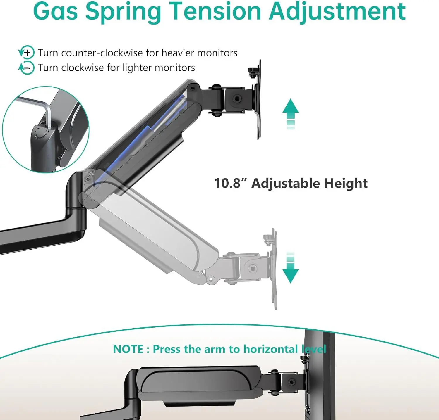 New Full Motion LCD Dual Triple Quad Monitor Arm Desktop Mount Stand With Plastic-coated Iron And 9KG Load Capacity