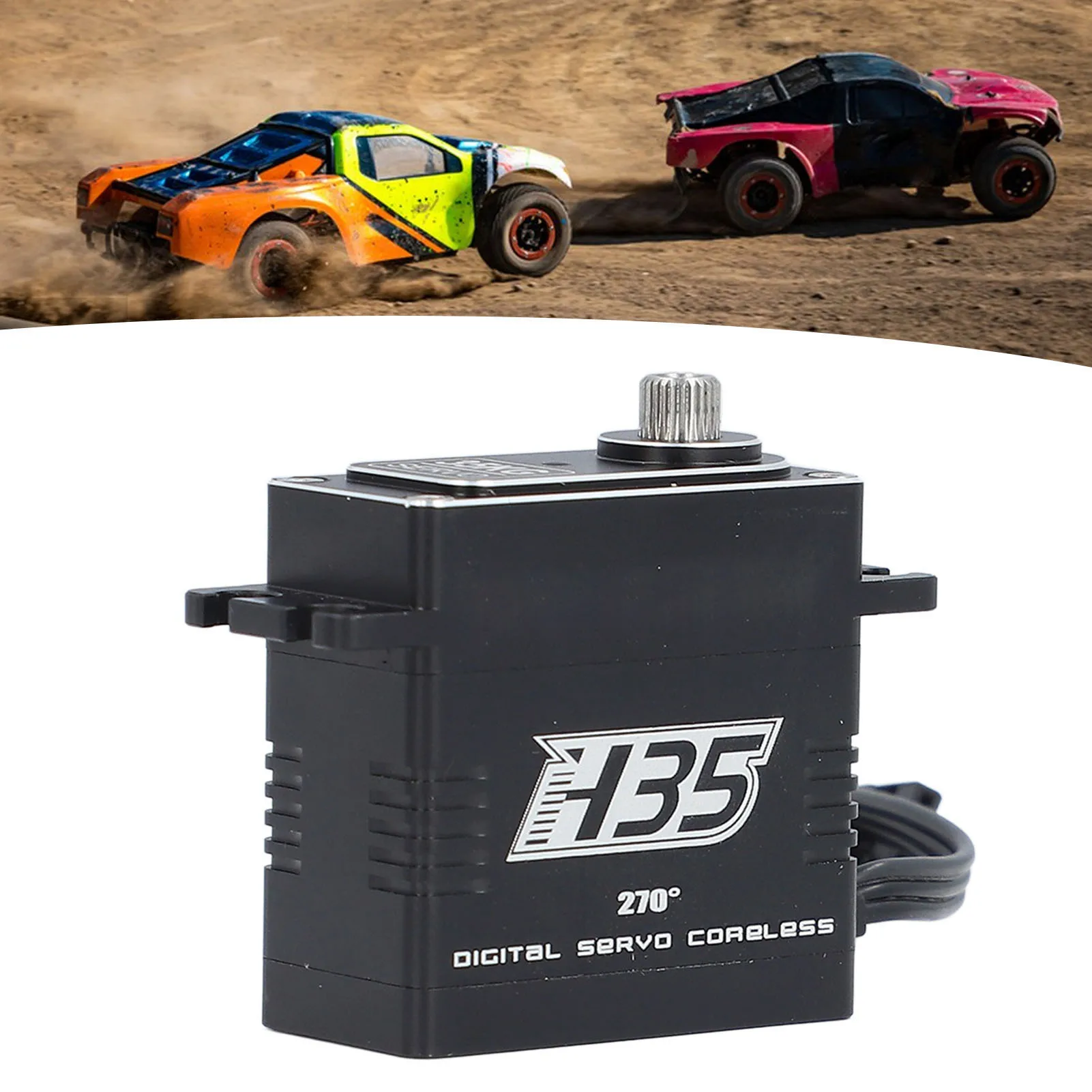 

Coreless Digital Servo Motor 35kg Full Water Proof 270 Degree HV 8.4V High Torsion RC Car Truck Robot Parts Coreless Servo Motor