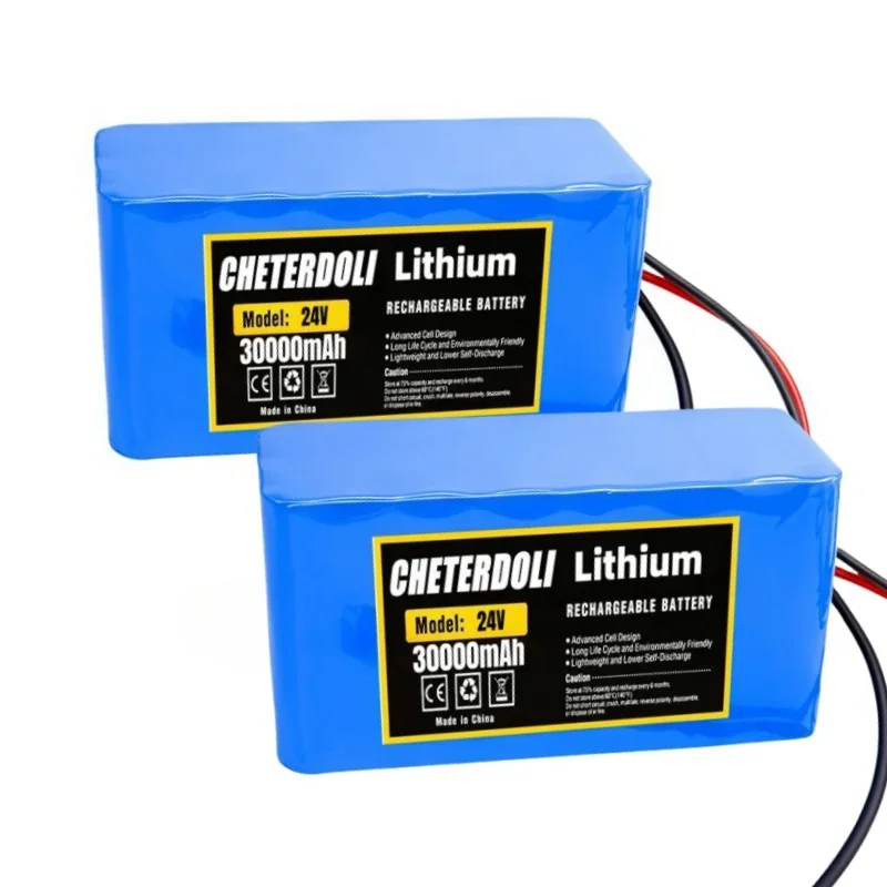 100% New 7S3P 18650 24V 100000mAh Rechargeable Batteries 24V Lithium Battery Wheelchair Battery 7s3p Battery Pack for Bicycle