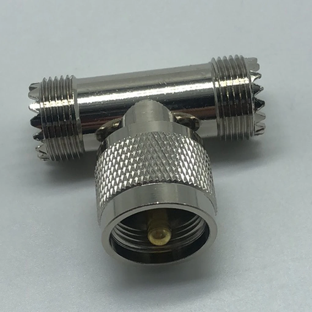 1/2/4Pcs RF Coaxial Coax Adapter UHF Male PL259 to 2 Female SO-239 SO239 T Connector Adapter