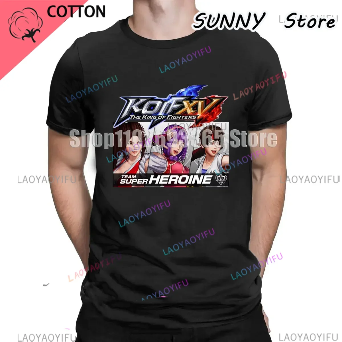 King of Fighters XV Men's Graphic T-shirt Men's Birthday Gift Wolf Terry Bogard T-shirt Boys Girls Street Rock T-shirt