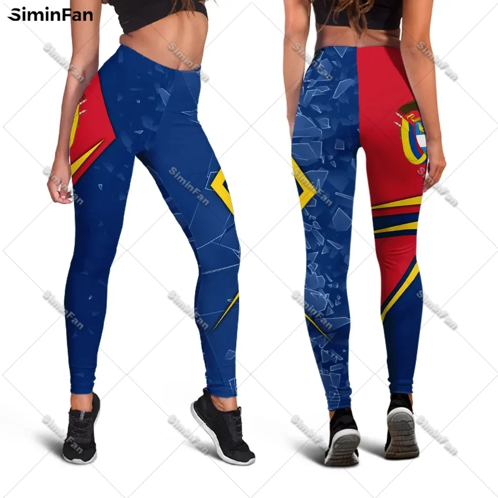 Colombia Legend 3D Print Women Leggings Female Fitness Yoga Pant Stretchy Sporty Trouser Lady Bottoms Casual Sportswear Jeggings