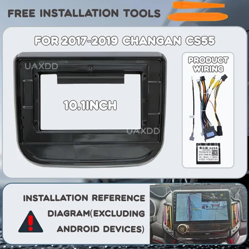Imagen 1 del producto Para 2017-2019 CHANGAN CS55 10,1 pulgadas coche DVD MP5 radio Android marco reproductor de vídeo tablero multimedia canbus caja arnés estéreo