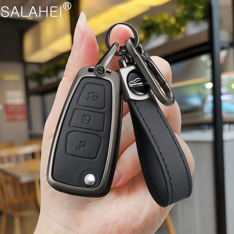 Car Key Case Full Cover Holder Shell For Ford Ranger CMax SMax Focus Galaxy Mondeo Transit Tourneo Custom Keychain Accessories