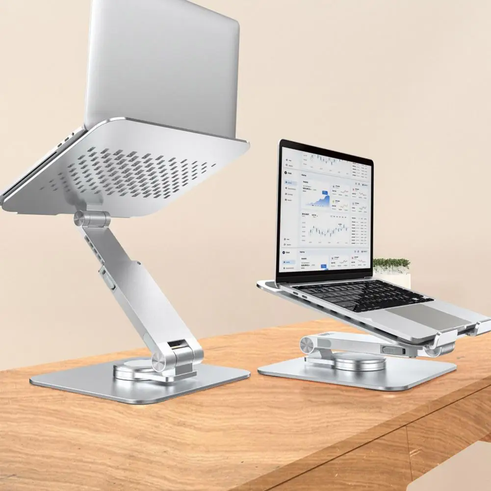 360° Rotatable Laptop Stand Multifunctional Adjustable Laptop Stand 360-degree Rotatable Aluminum Alloy Bracket for Notebook
