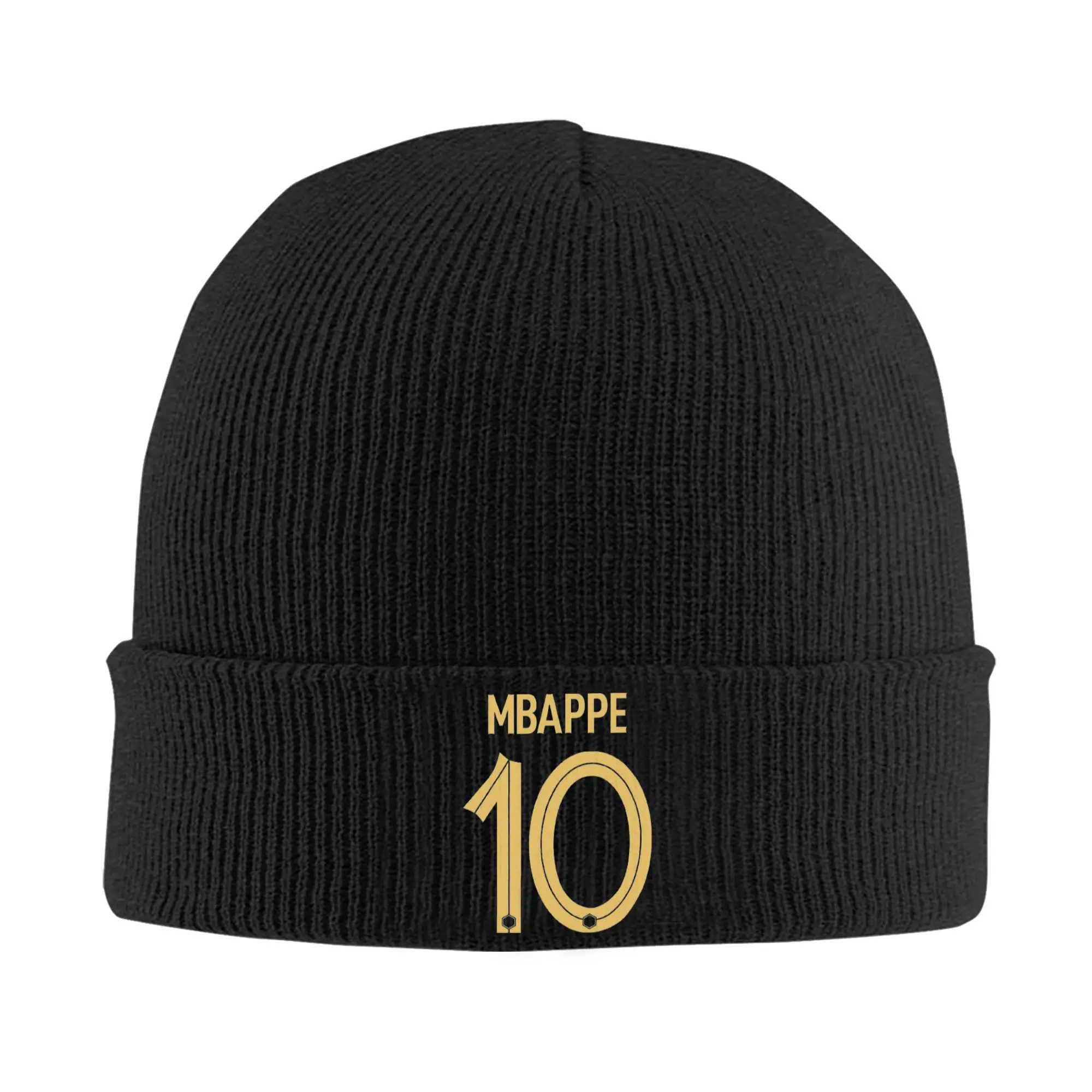 Custom Mbappes 10 Football Skullies Beanies Caps Men Women Unisex Street Winter Warm Knit Hat Adult French KM Soccer Bonnet Hats