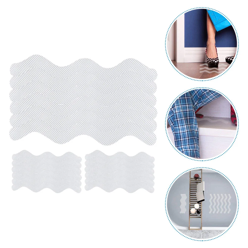 

18 Pcs S-shaped Non-slip Stickers Bathtub Strips Shower Accessory Self-adhesive Floor Flower Household