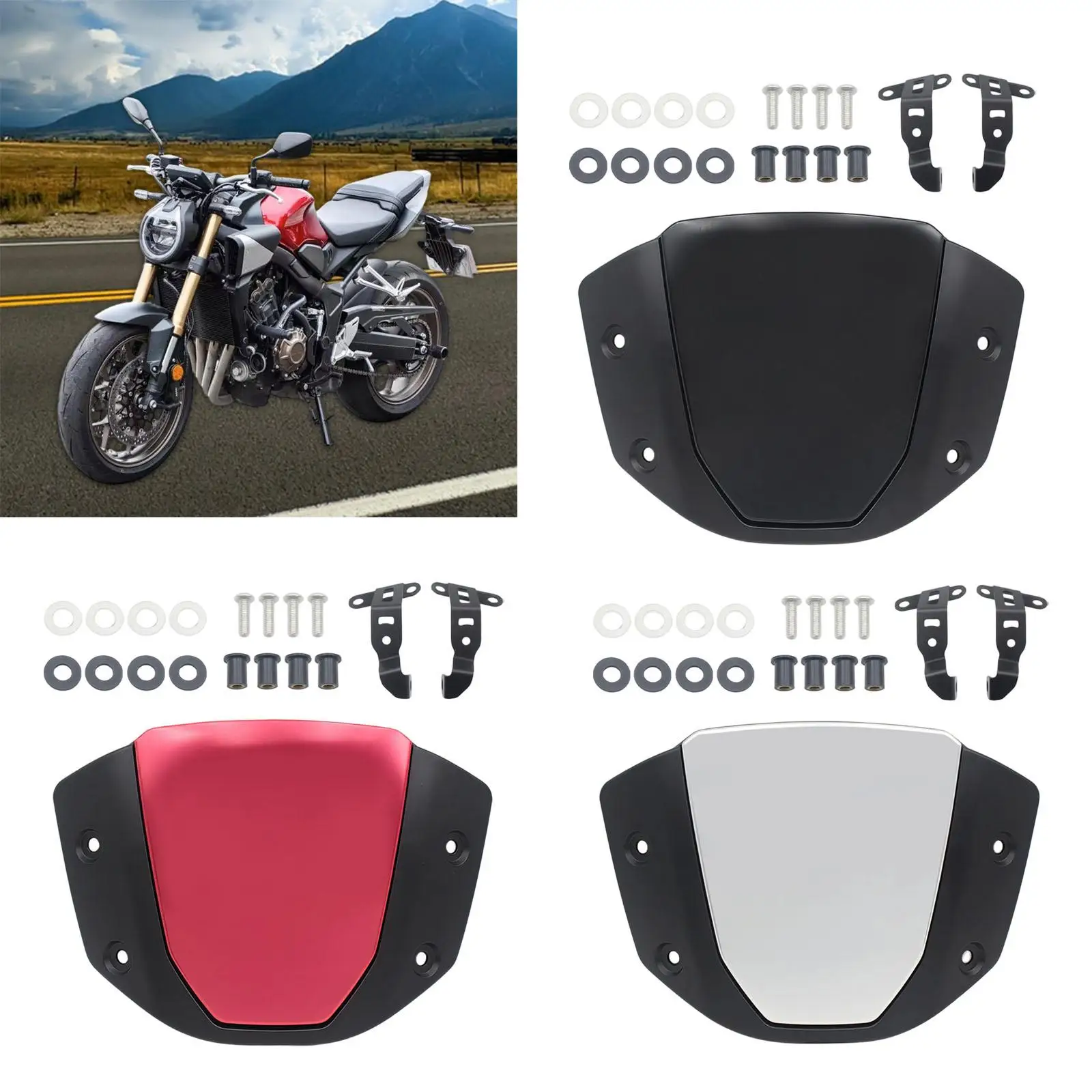 Motorcycle Windshield Practical Replacement Accessory Wear Resistant Protector for Honda CB65