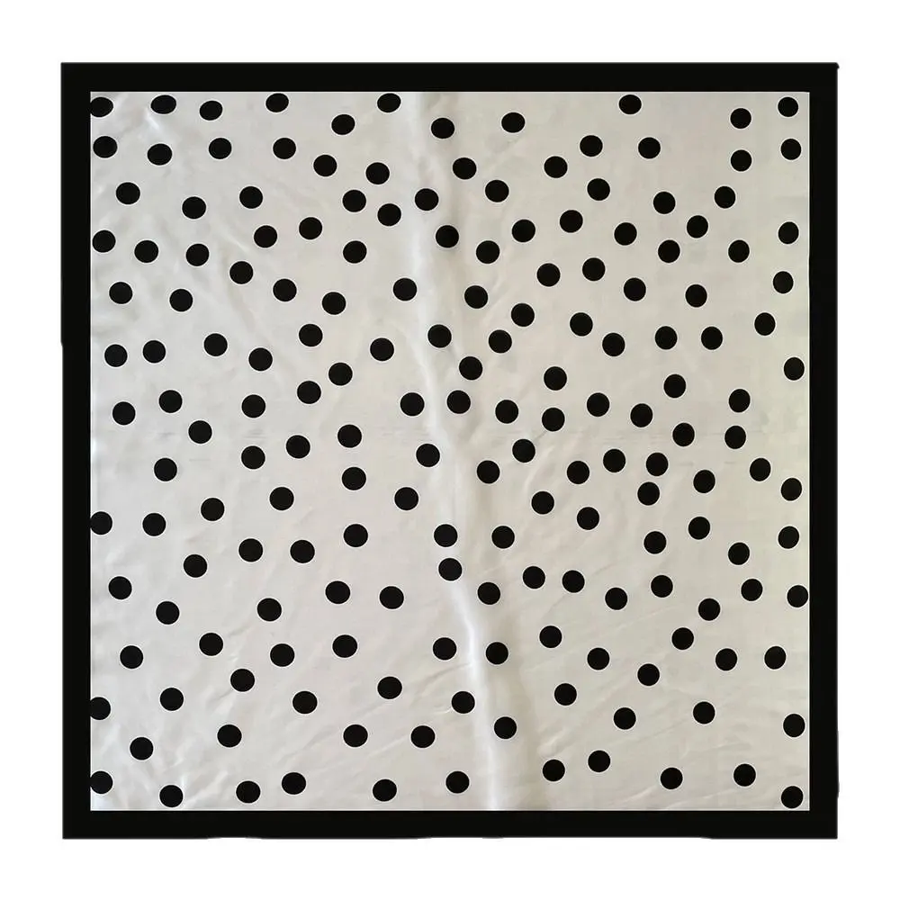 

Simple Printed Dot Print Scarf Geometric Shape Spicy Girls Small Square Scarf Headband Hip Hop Polka Dot Silk Scarf Female