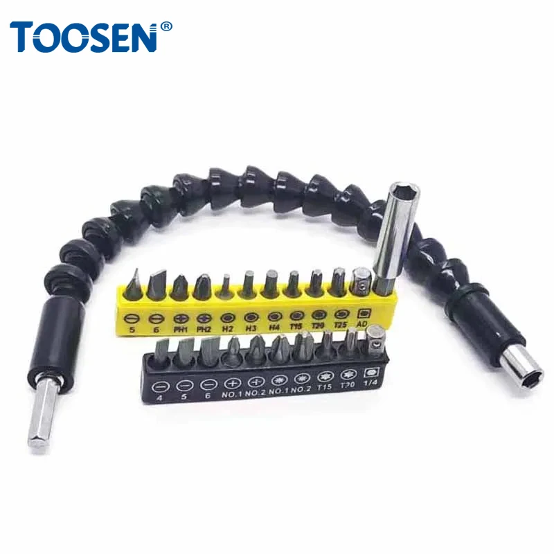 Universal Flexible Shaft Electric Drill Screwdriver Bit Connecting Screwdriver Head Set Power Tool Accessories Extension Hand To