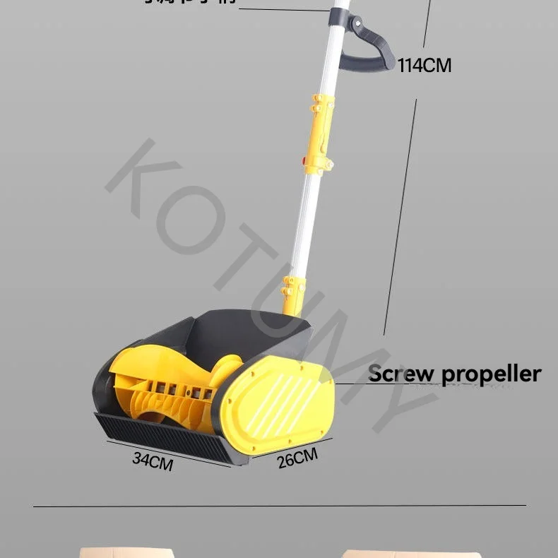 1200W electric snow blower cordless electric snow removal machine snow cleaning machine lane rechargeable telescopic handle