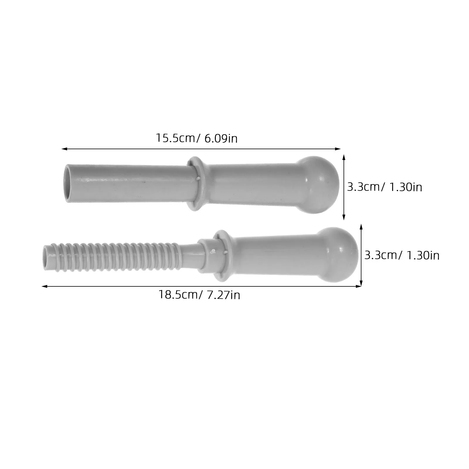 1Set Plastic Threaded Rocking Horse Handle Replacement Grips Secure Children Ride-on Accessory Universal Fitting