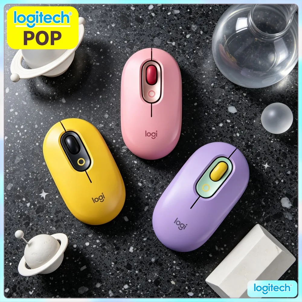 Long Standby Time Comfort Grip Wireless Mouse Logitech M350 POP For Notebook PC Mac Office Home Business Usage