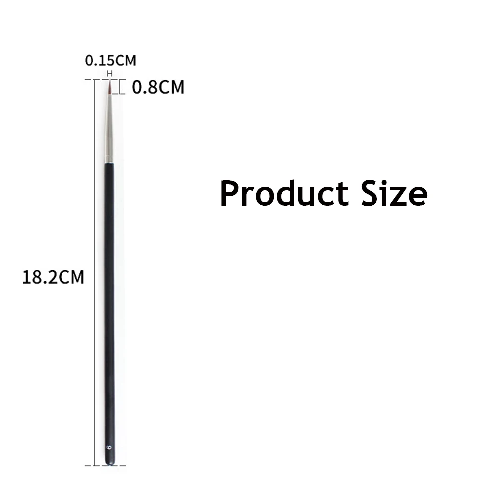 Beauty Makeup Brushes Eye Tools Mink Hair Black Eyeliner Brush Eyeliner Pen Eyebrow Cream Brush