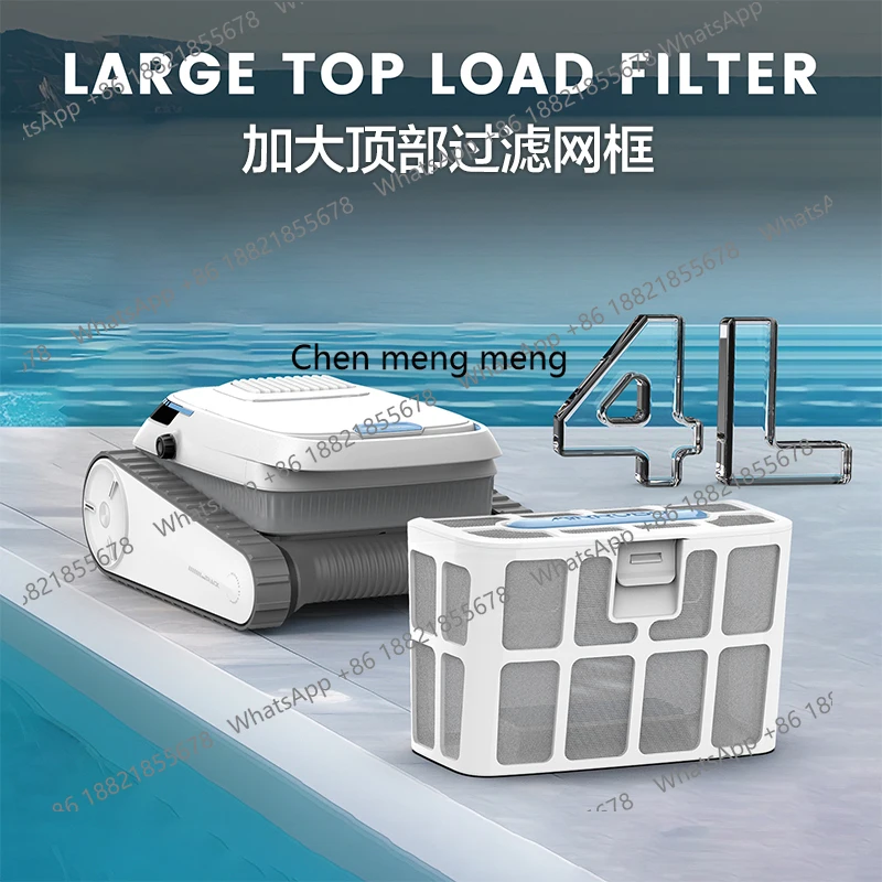 Máquina automática de succión de aguas residuales para piscina, robot de limpieza inteligente para piscinas, aspirador subacuático inalámbrico