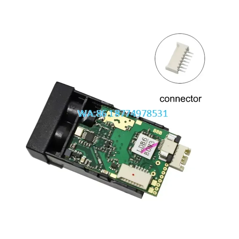 Wmwmnu for TTL Serial Proximity Sensor Connector 620-690nm 60m Industrial Distance Measuring Sensor Module