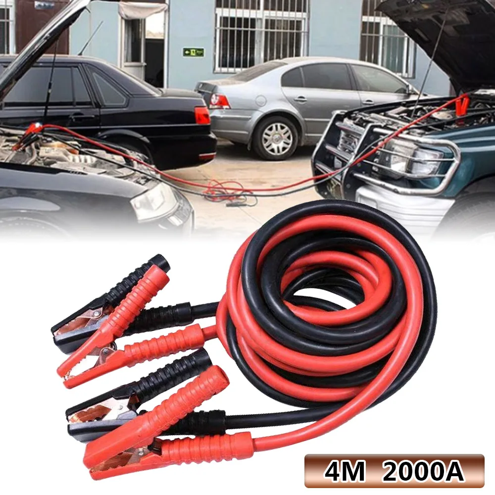 Power Start Jumper Cables Battery Jump Cables Car Emergency Power Safe Start Cable for Automotive Heavy Duty Booster Cables Kits