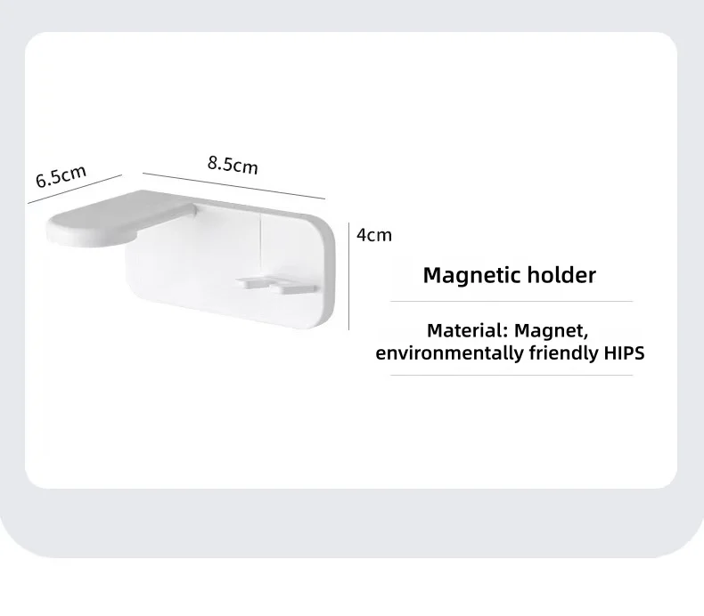 Magnetisk tandborsthållare i rostfritt stål för badrum_voghion.com