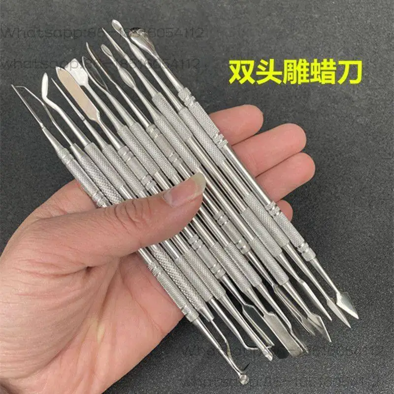 

"Lamp Workers Glass Tools" Burning Glass Double-ended Wax Carving Knife Mechanic Dental Wax Hot Knife