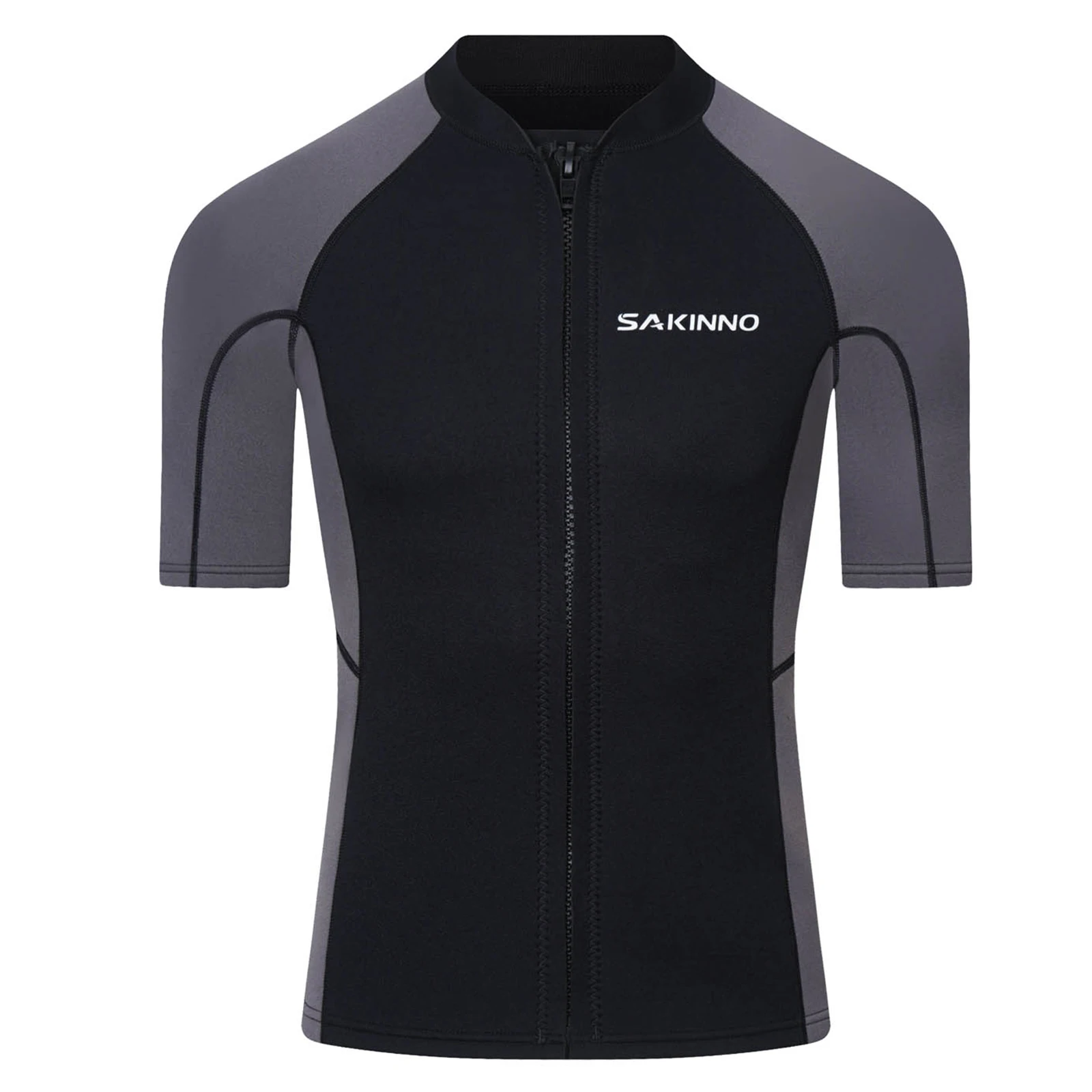 رجل بذلة أعلى 2 مللي متر النيوبرين ملابس الغوص سترة قصيرة الأكمام زمم بدلة غطس السباحة الغوص الغوص بدلة ركوب الأمواج