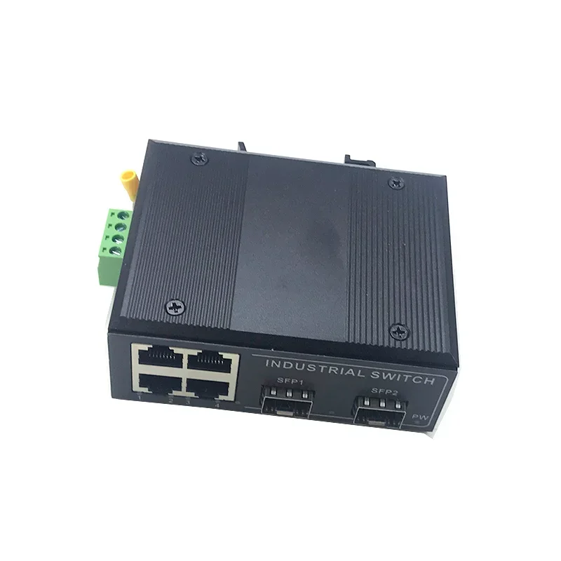 4 ports 10/100M 802.3at/af POE 48V with 2 ports10/100M SFP Ethernet industrial swith