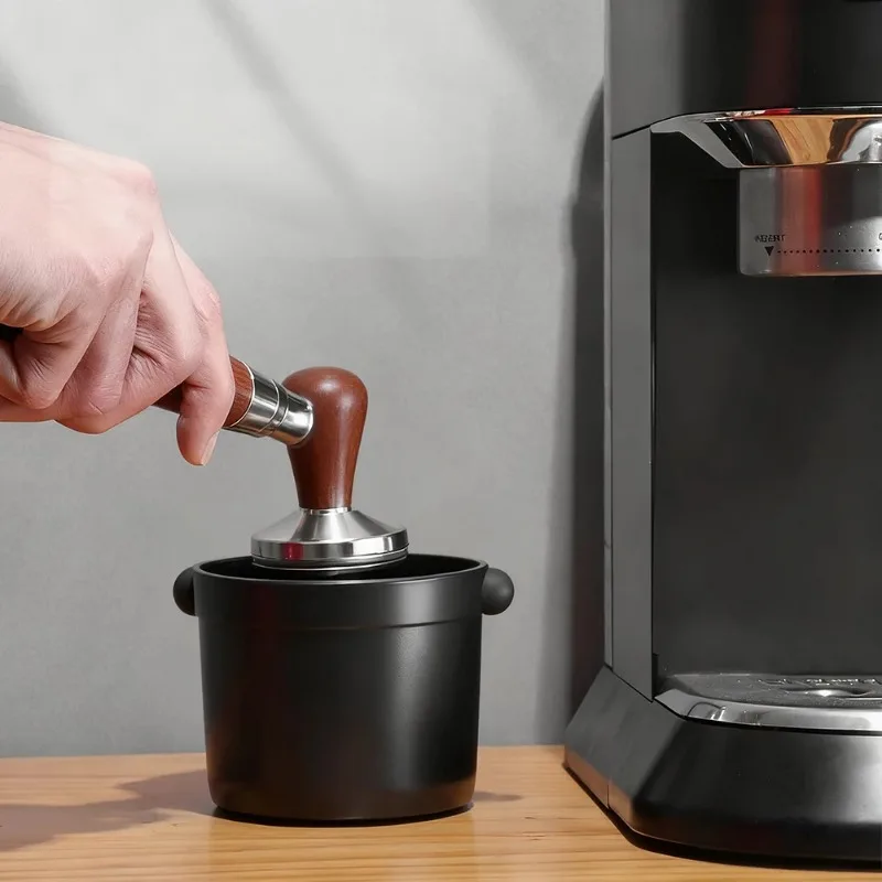 1pcs Coffee Powder Slag Barrel ABS Plastic Barrel Round Mini Slag Tank Semi-automatic Coffee Machine Special Slag Box