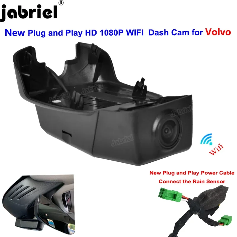 

For Volvo S90 V90 XC60 2017 2018 2019 2020 2021 2022 New Plug and Play HD 1080P Auto Wifi Car DVR Dash Cam Recorder dashcam