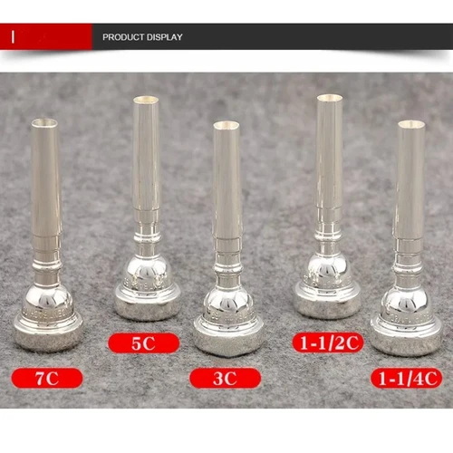 Imagen 2 del producto Boquilla de trompeta estándar Vincent Bach serie 351 3C 5C 7C plateada