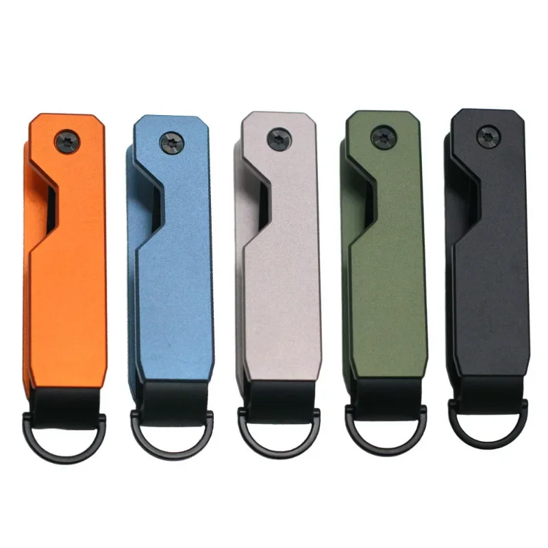 ​​Metal Key Organizer Holder Minimalist Design Secures 1-5 Keys Compact Portable Keychain Case Aluminum Key Loss Prevention​​