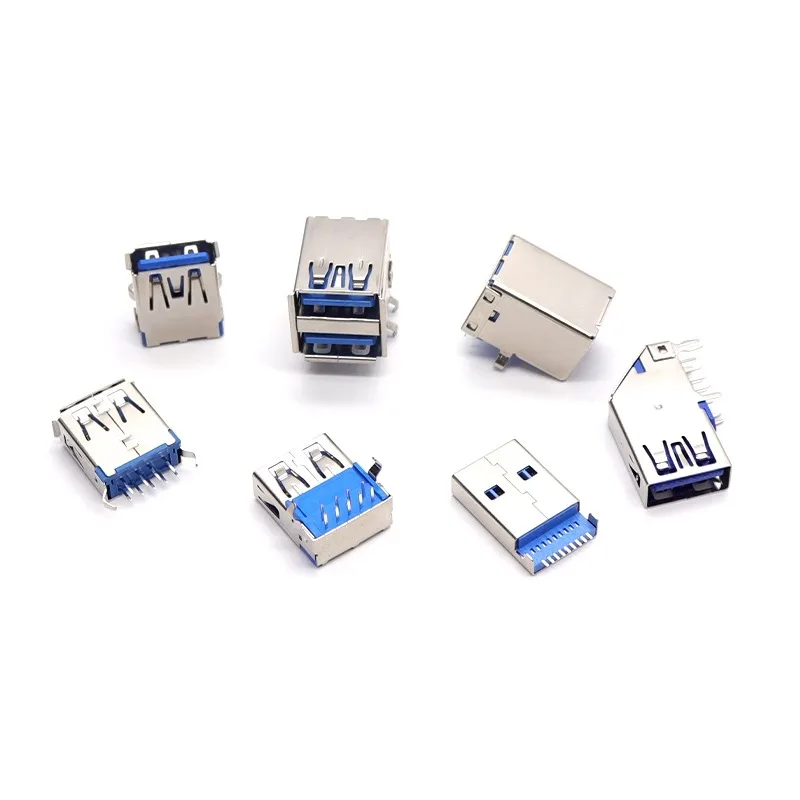 2 個-USB タイプ A 3.0 オスコネクタタイプ B 9Pin メス充電コネクタメス AF タイプラップトップノートブックコンピュータ用