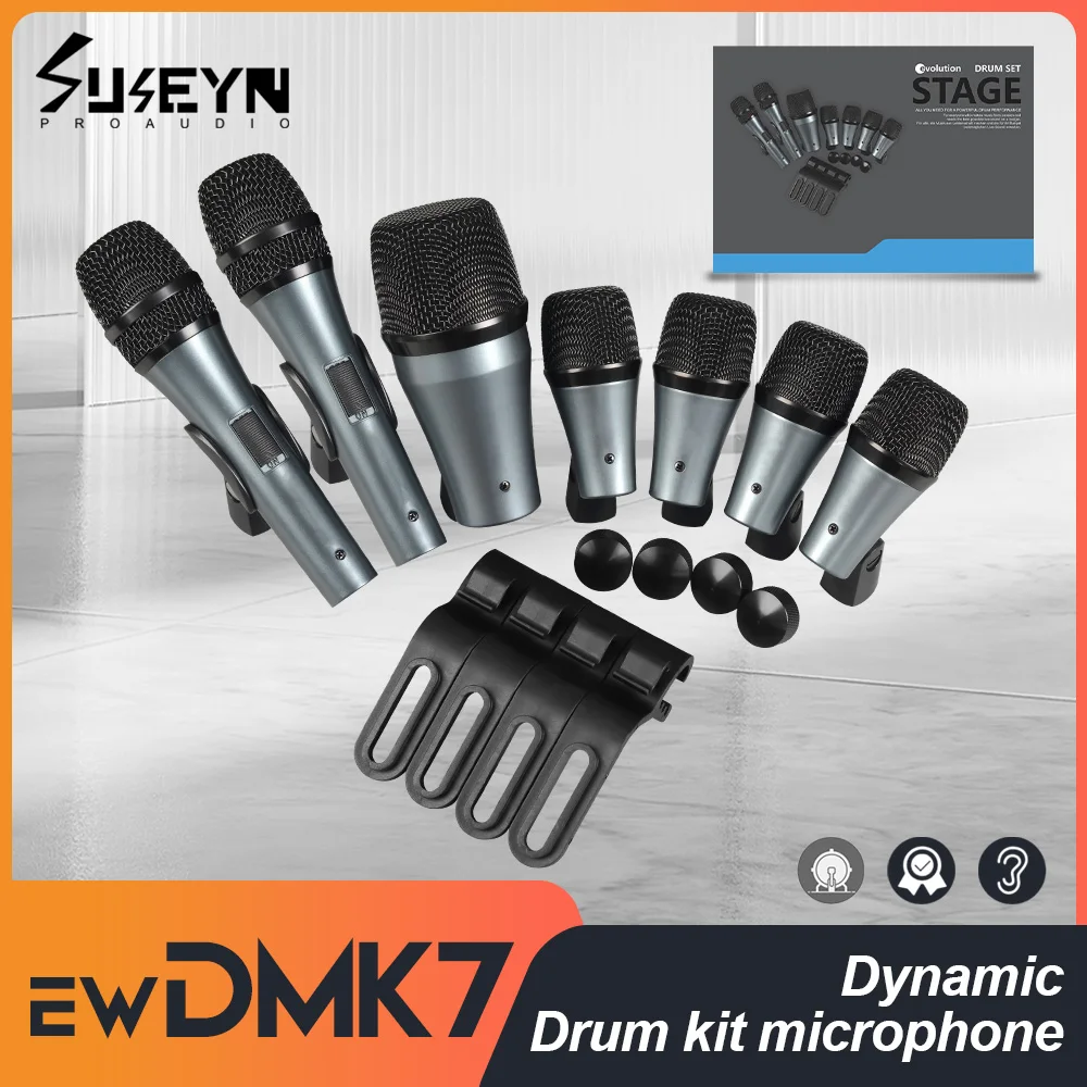 

EWDMK7 Hot selling high-quality drum microphone with dynamic coil, high-end appearance, powerful sound collection