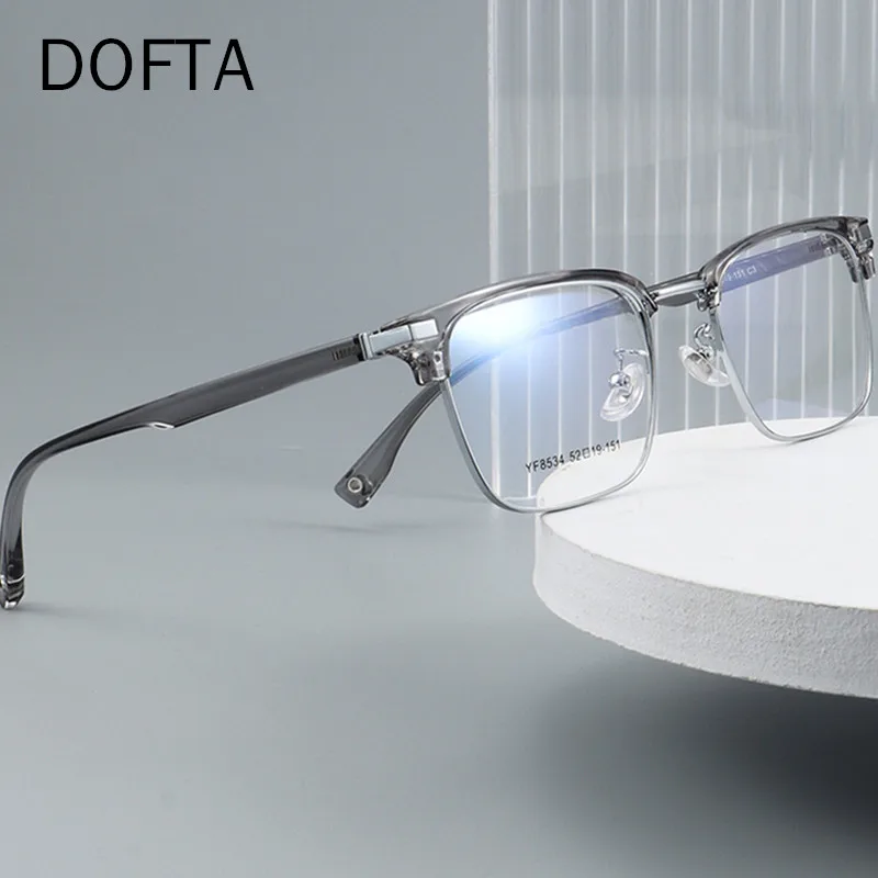 

DOFTA Retro Men Optical Prescription Eyeglasses Frame High Quality Alloy Ultra-light Business Myopia Glasses 5712