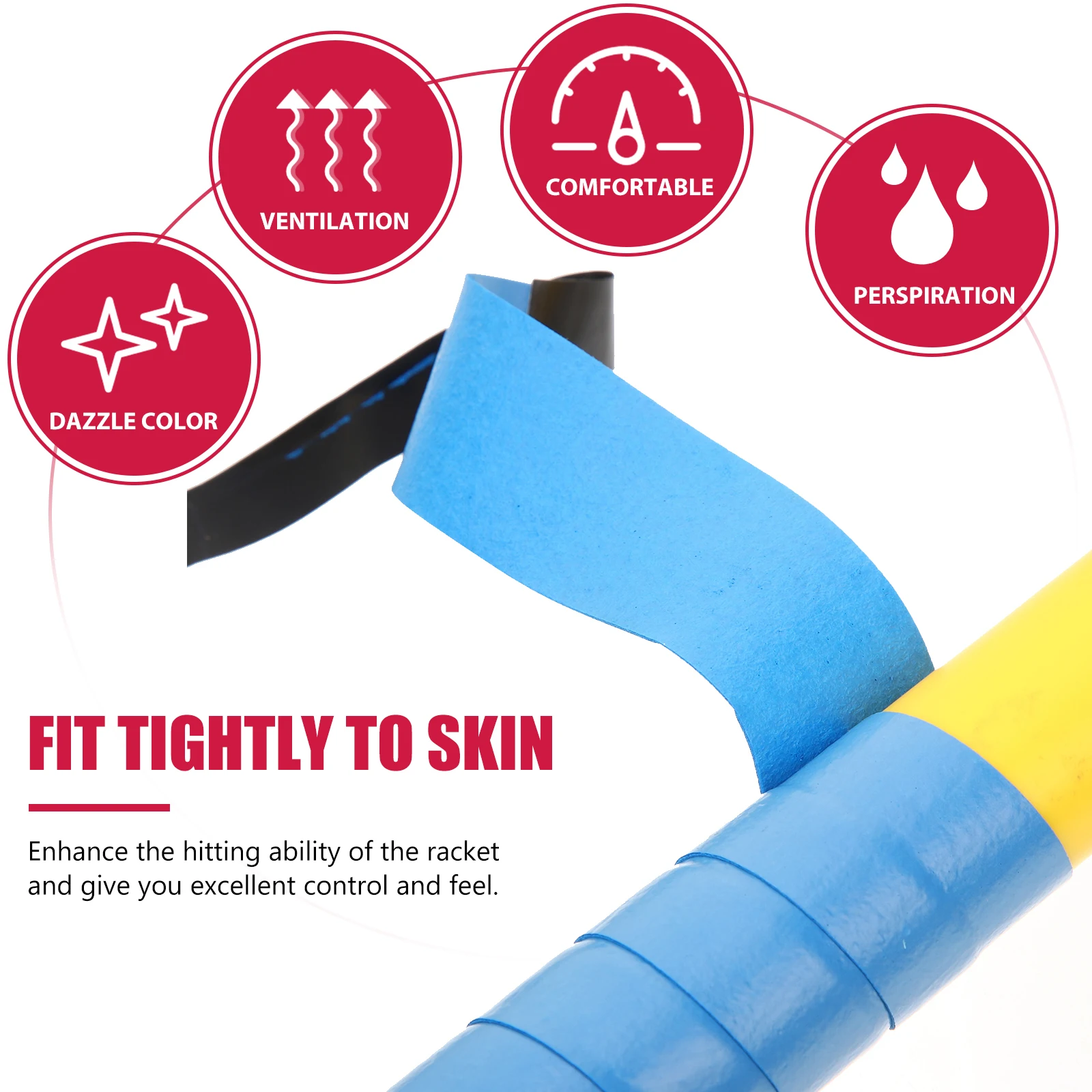 10 قطعة بو مضرب شريط لحام المضادة للانزلاق العرق ماصة الفرقة ل تنس الريشة مجداف مقبض المعدات الرياضية أساسيات