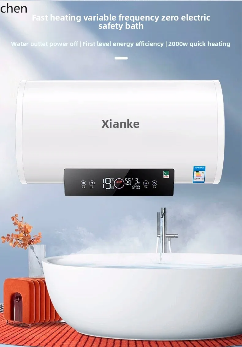 ZML scaldabagno elettrico doccia elettrica per bagno domestico piccolo bagno d'acqua con accumulo rapido del calore