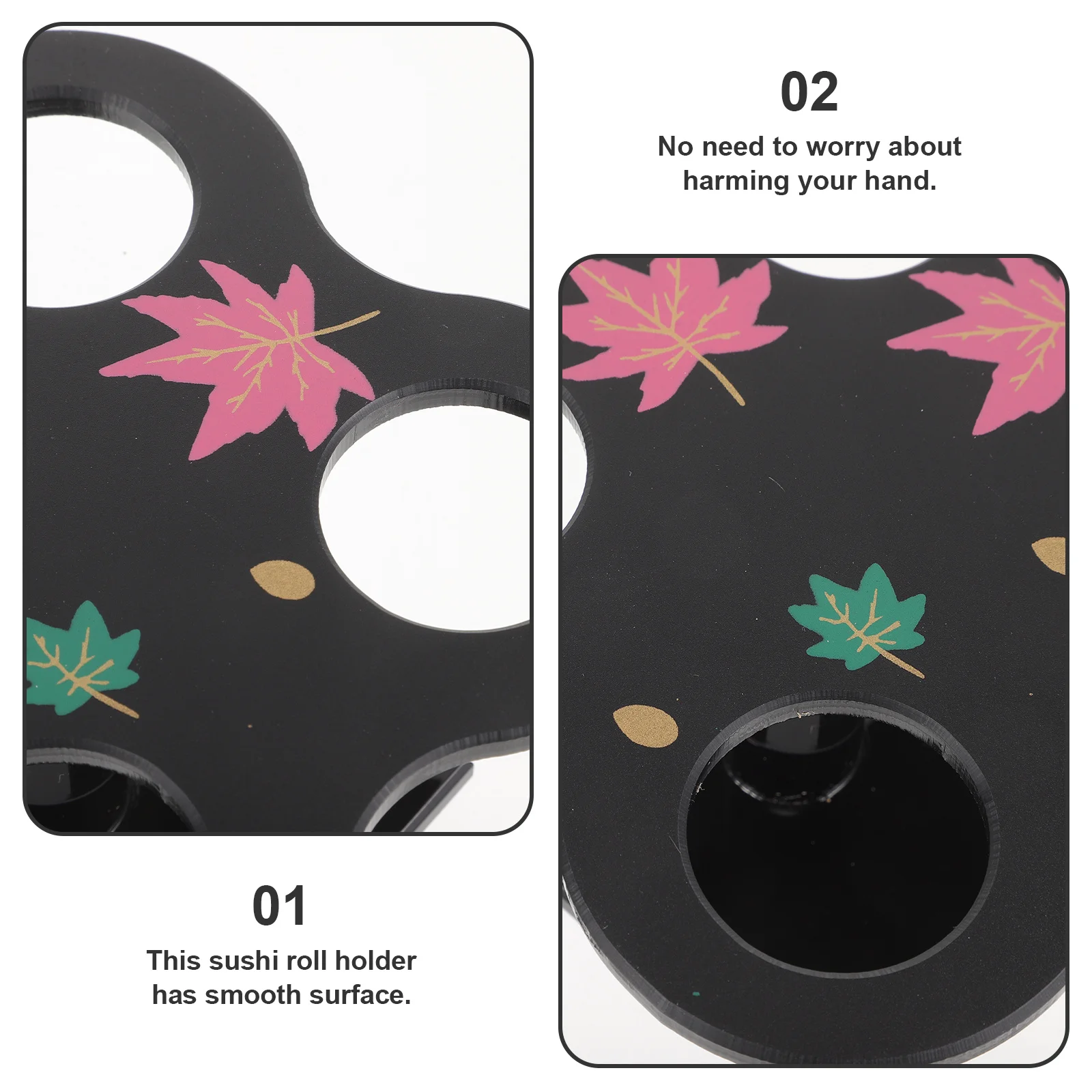 

4 Holes Sushi Roll Display Stand Acrylic Ice Cream Cone Holder Cone Display Rack for Snack Dessert Catering Use