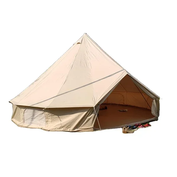 3M 4M 5M 6M cotton canvas marquee tent glamping camping bell tent for outdoor using