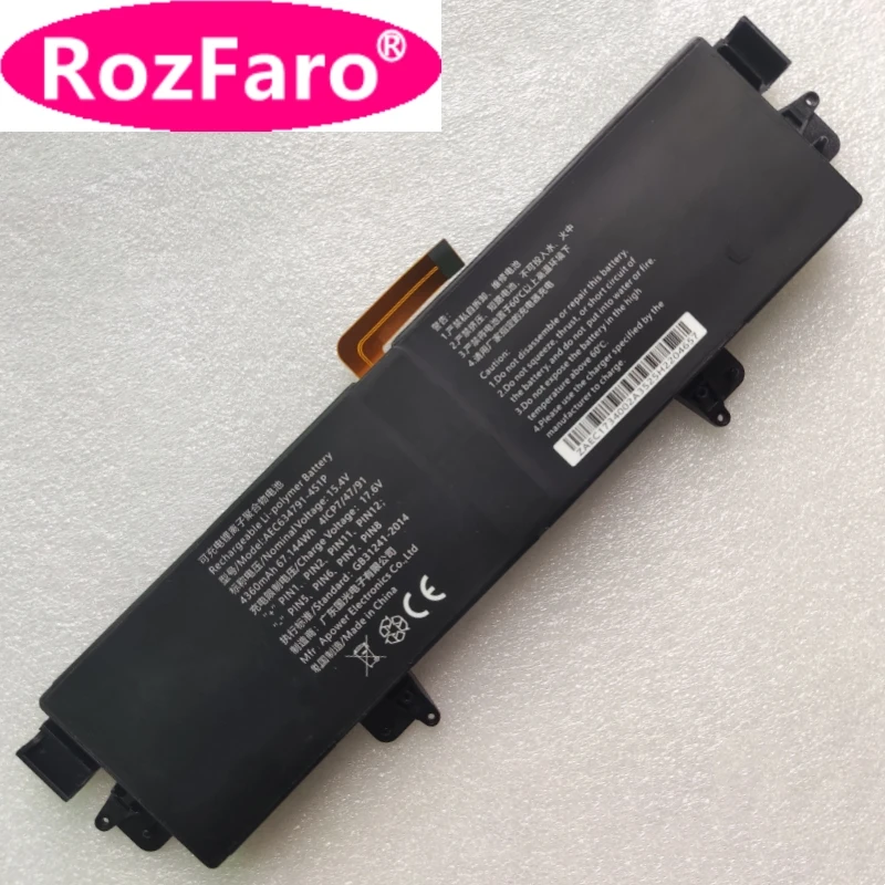 

RozFaro AEC634791-4S1P 4545165-3S Laptop Battery For GPD Win Max G1619-01 Win Max2 G1619-03 G1619-04 Handheld Gaming PC