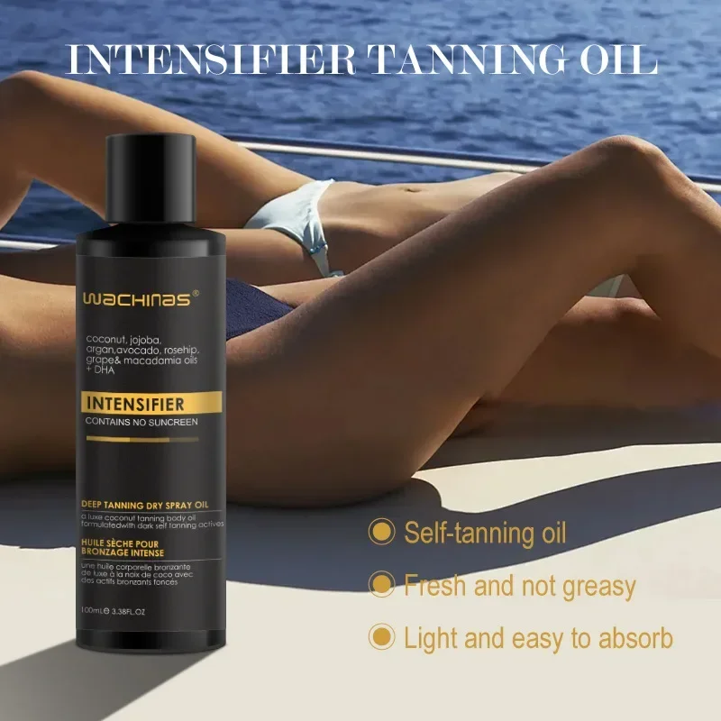 Spot tanning oil, full body wheat skin tone