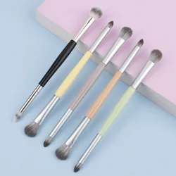 Professional Double Head Natural Eye Makeup Brushes Eyeshadow Contour Blending Smokey Make Up Beauty Make Up Brushes Tool