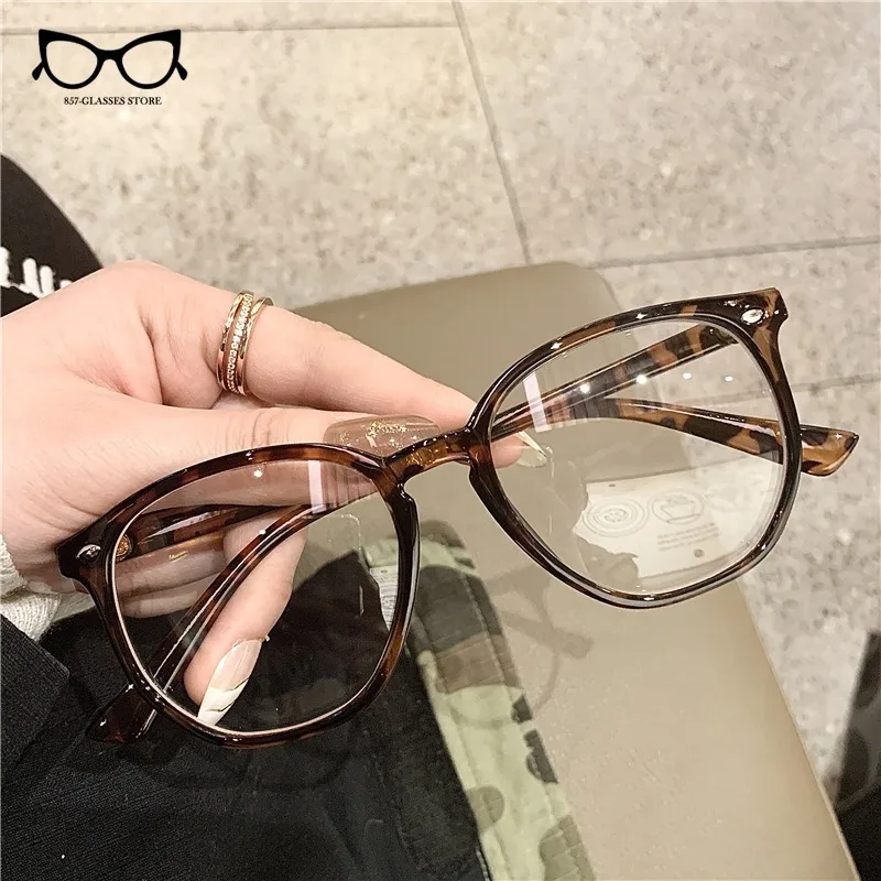 Vintage Transparent Myopia Glasses Round Frame Women Men Eyewear Nearsighted Glasses Optical Eyeglass Dioptric -1.0 To -4.0